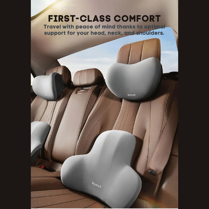 Conjunto de Almofadas Ergonómicas para Carro em Espuma Memory – Alívio Pescoço e Costas | ErgoComfort™