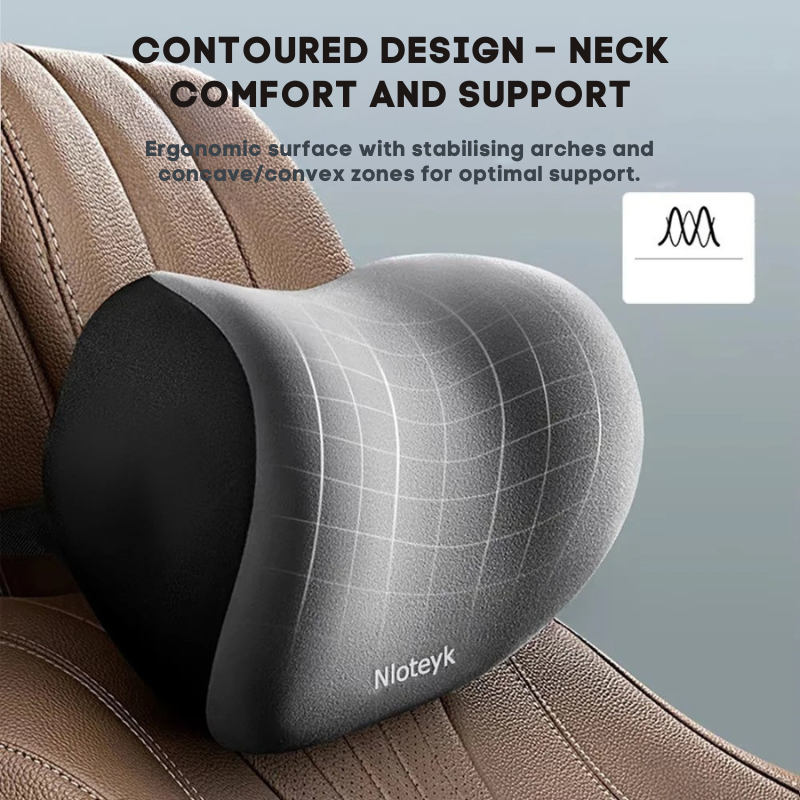 Conjunto de Almofadas Ergonómicas para Carro em Espuma Memory – Alívio Pescoço e Costas | ErgoComfort™