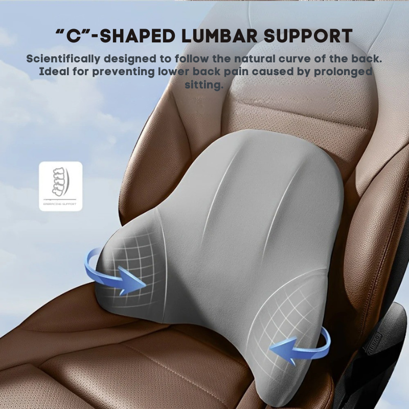 Conjunto de Almofadas Ergonómicas para Carro em Espuma Memory – Alívio Pescoço e Costas | ErgoComfort™