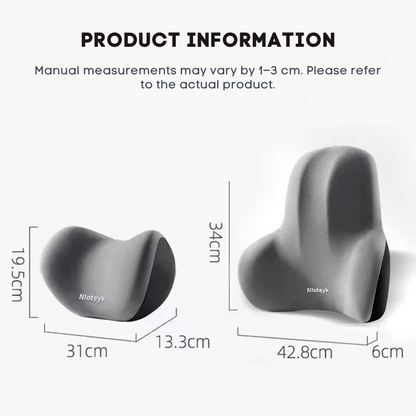 Conjunto de Almofadas Ergonómicas para Carro em Espuma Memory – Alívio Pescoço e Costas | ErgoComfort™