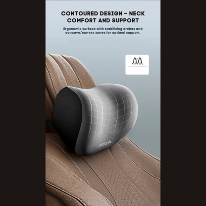 Conjunto de Almofadas Ergonómicas para Carro em Espuma Memory – Alívio Pescoço e Costas | ErgoComfort™