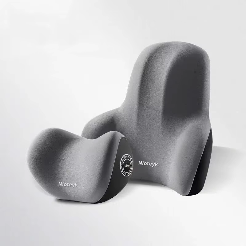 Set de coussins dos & nuque en mousse à mémoire – ErgoComfort™