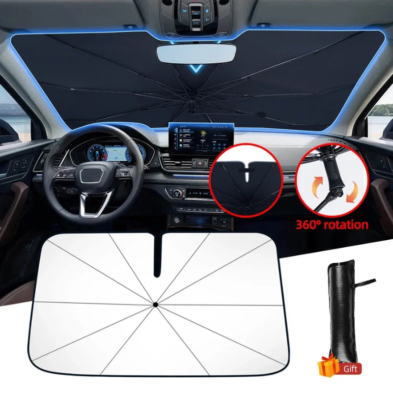 Pára-Sol Dobrável para Carro – Proteção UV e Calor | SunShield™