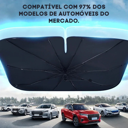 Pára-Sol Dobrável para Carro – Proteção UV e Calor | SunShield™